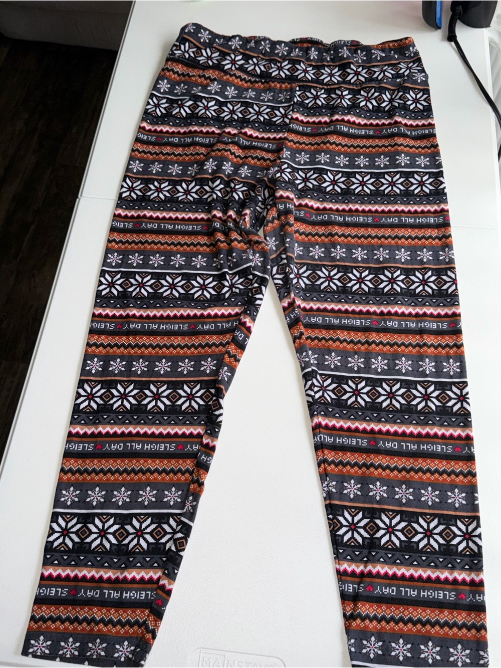 Christmas sleigh all day leggings size XXL T0112